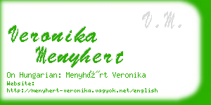 veronika menyhert business card
